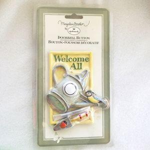 Retro Gardening Hallmark Doorbell Button
